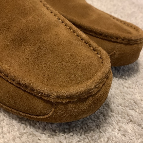 Fireside by Dearfoams Melbourne Genuine Shearling Moccasin Slipper Men size 10W - Picture 9 of 17